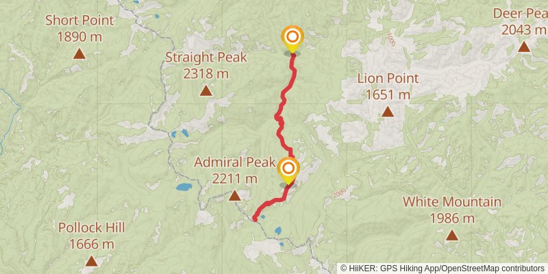 Indian Ridge Trail via West Fork Fish Creek Trail stage 3 Map