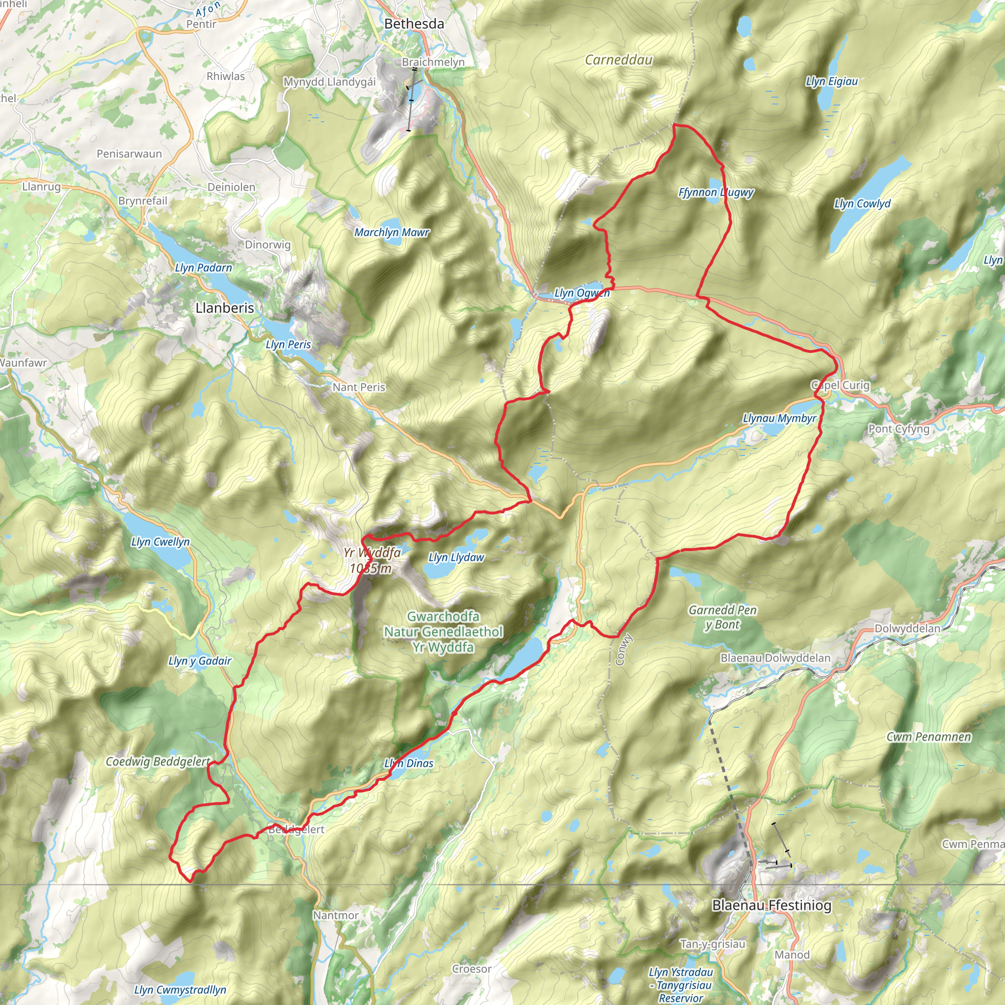 Sumitts Walk in Gwynedd mobile static map
