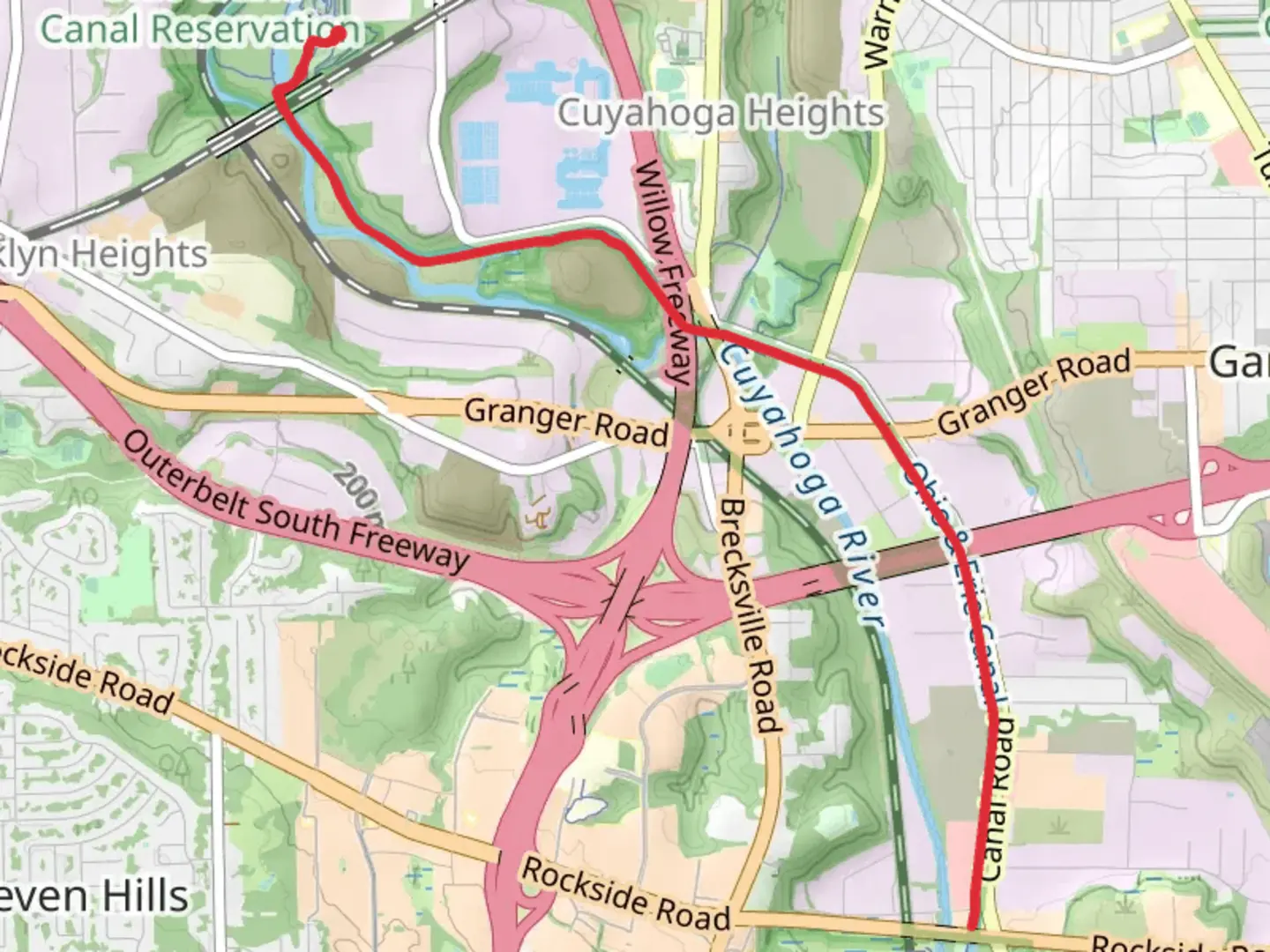 An image depicting the trail All Purpose and Ohio and Erie Canal Towpath Trail and its surrounding area.