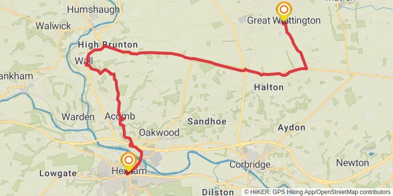 Carlisle to Cat and Fiddle Walk stage 16 Map