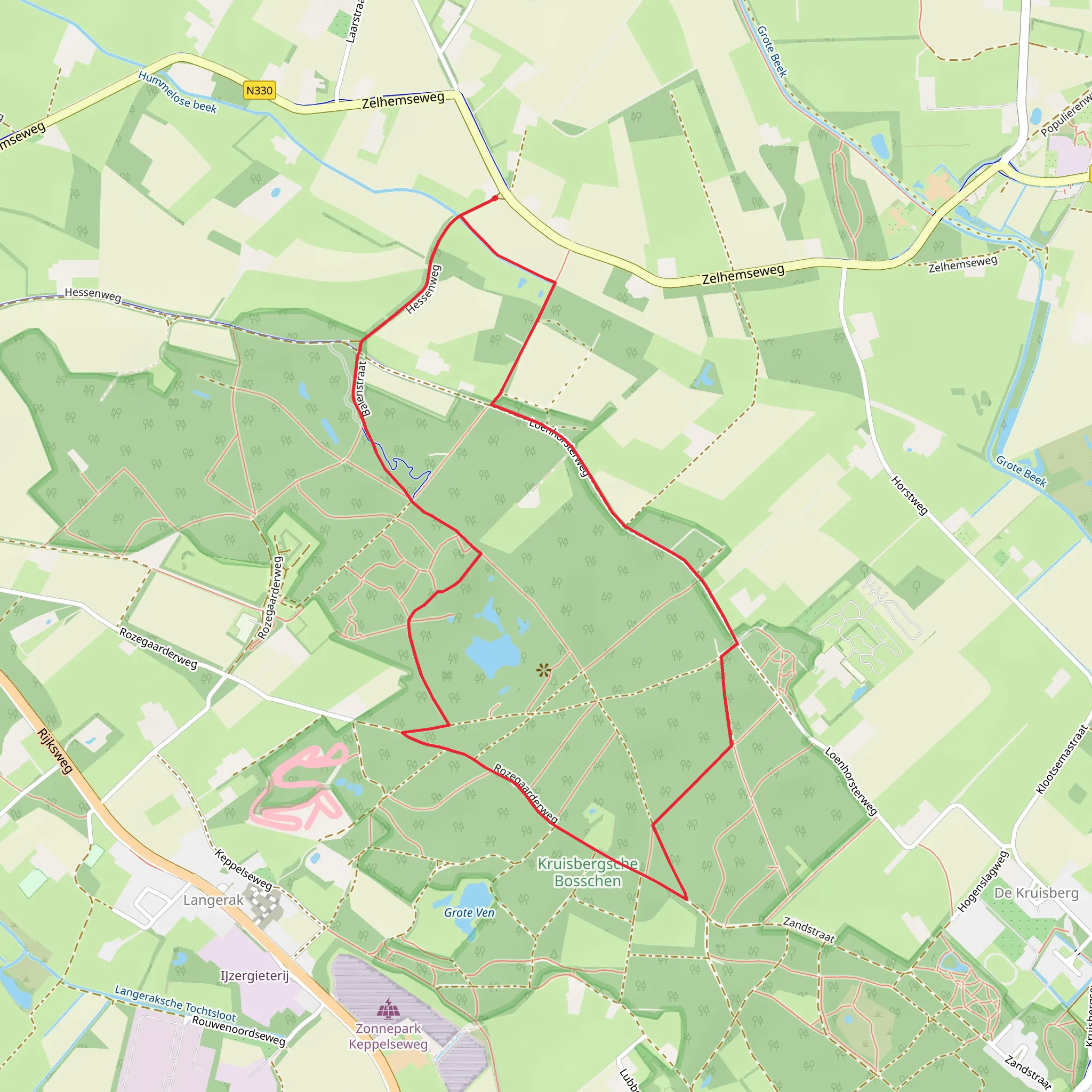 De Balen Route and Niet Gedacht Route mobile static map
