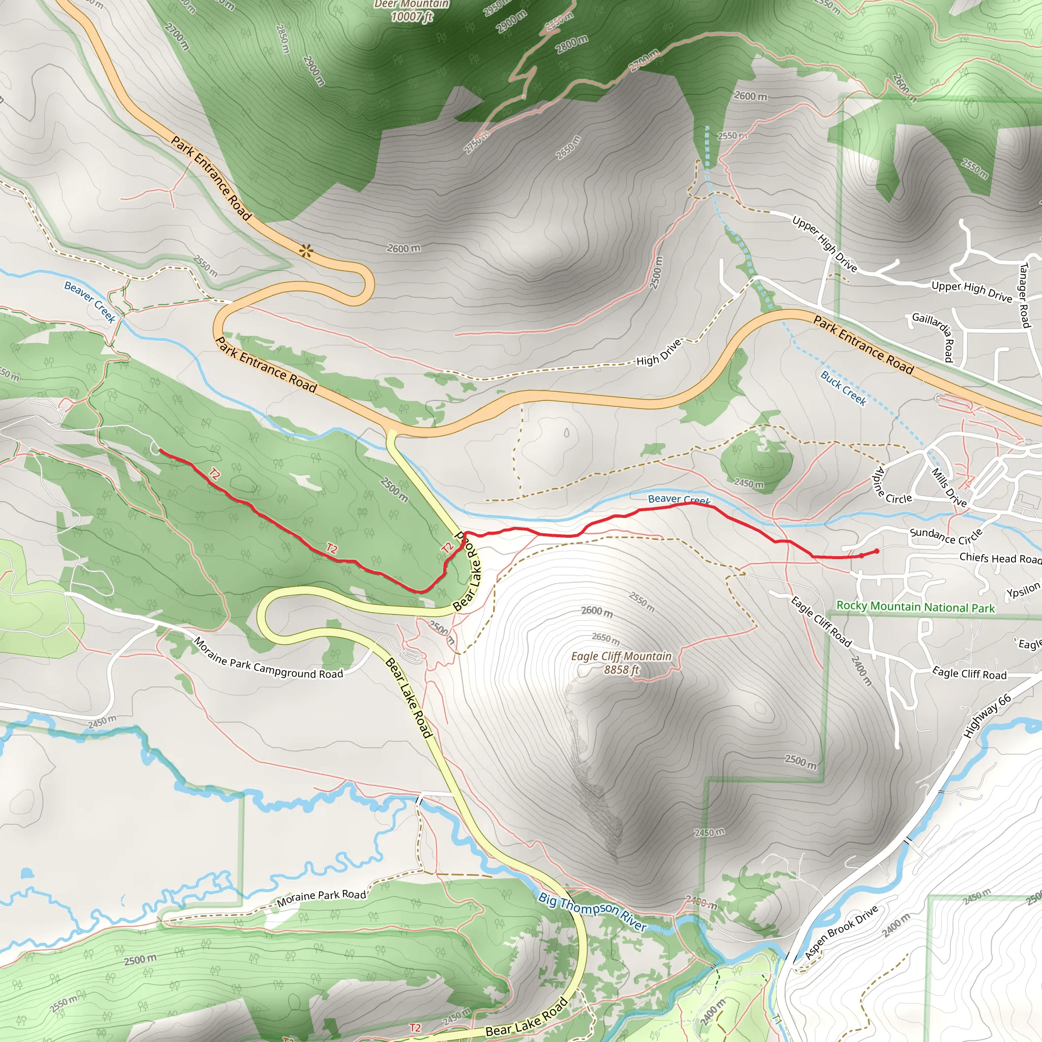 Utility Area Access Trail mobile static map