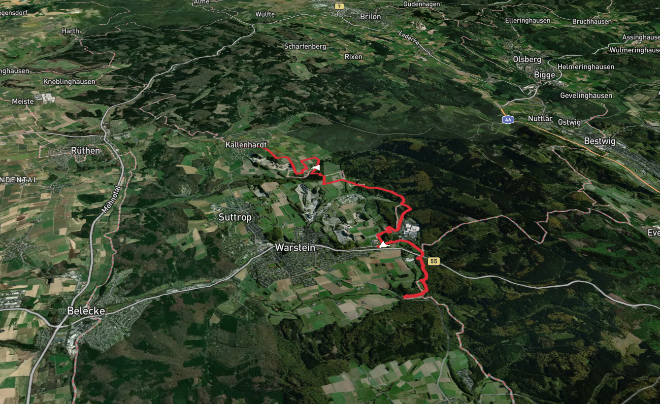 Wildpark Bilsteintal to Kallenhardt Walk via Besucherzentrum