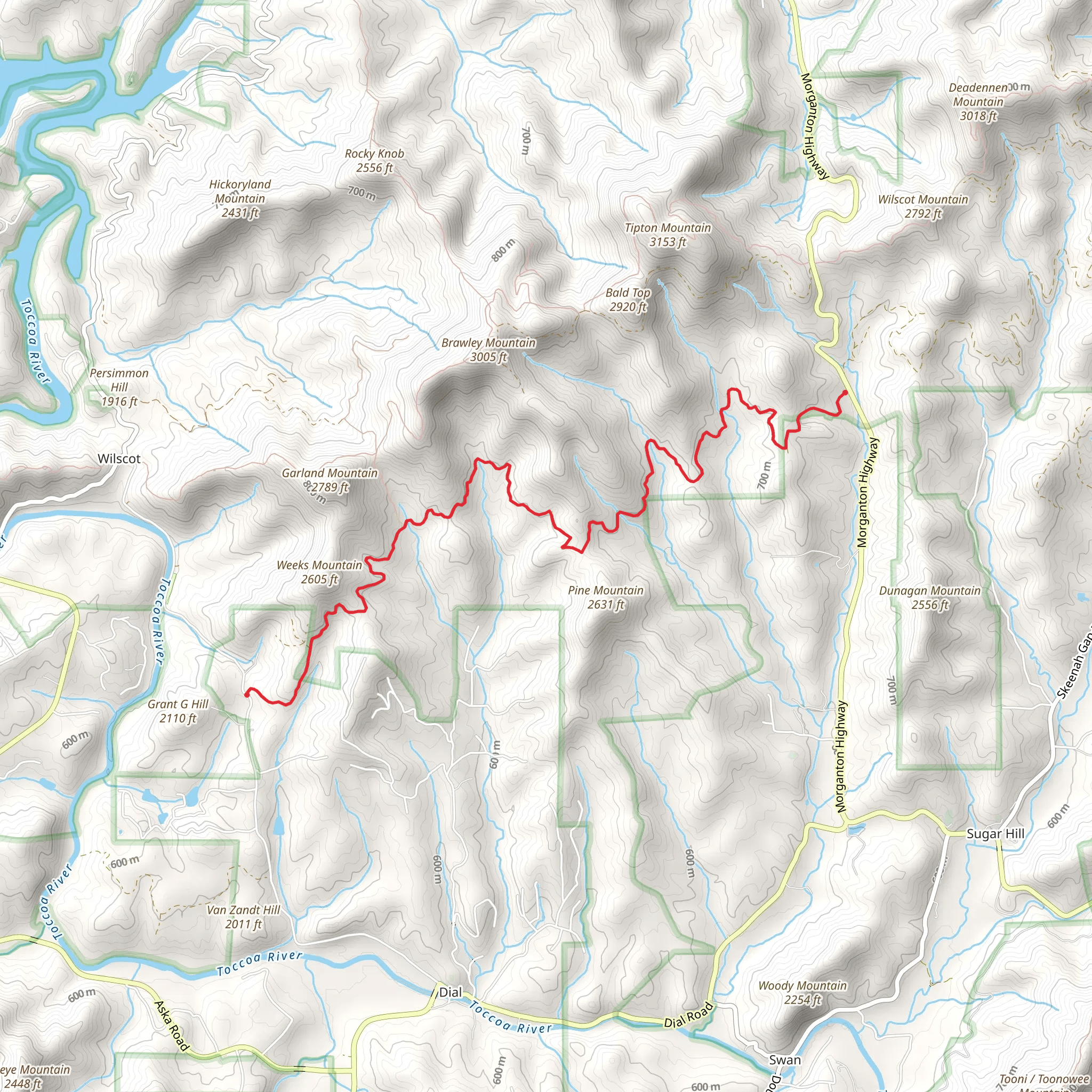 Hurricane Gap mobile static map