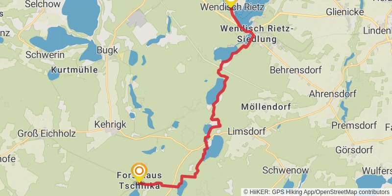 66-Seen-Wanderweg stage 13 Map