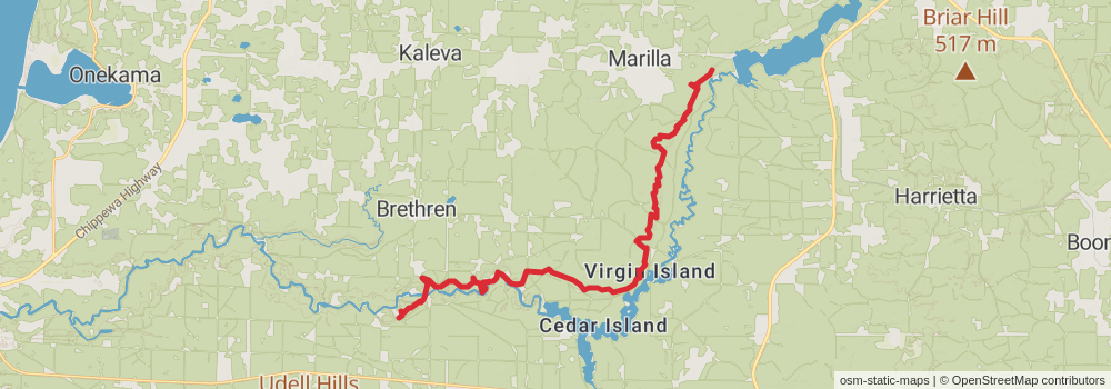 American Perimeter Trail - North Country Primary stage 58 Map
