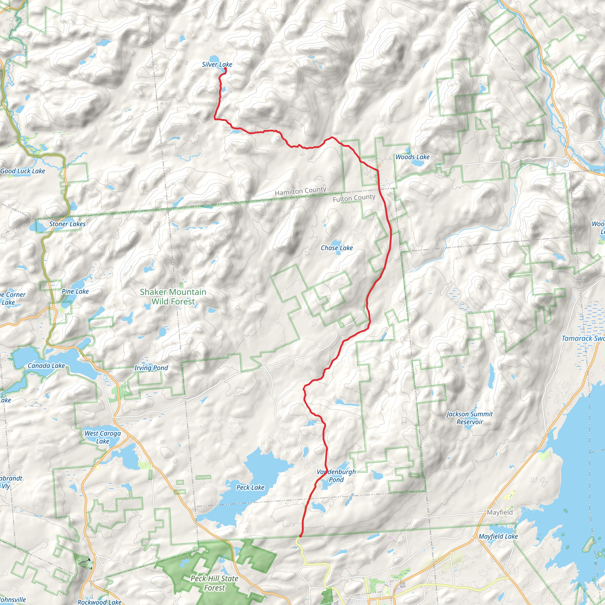 State Highway 309 to Silver Lake mobile static map