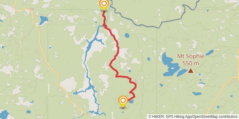 Superior Hiking Trail stage 21 Map
