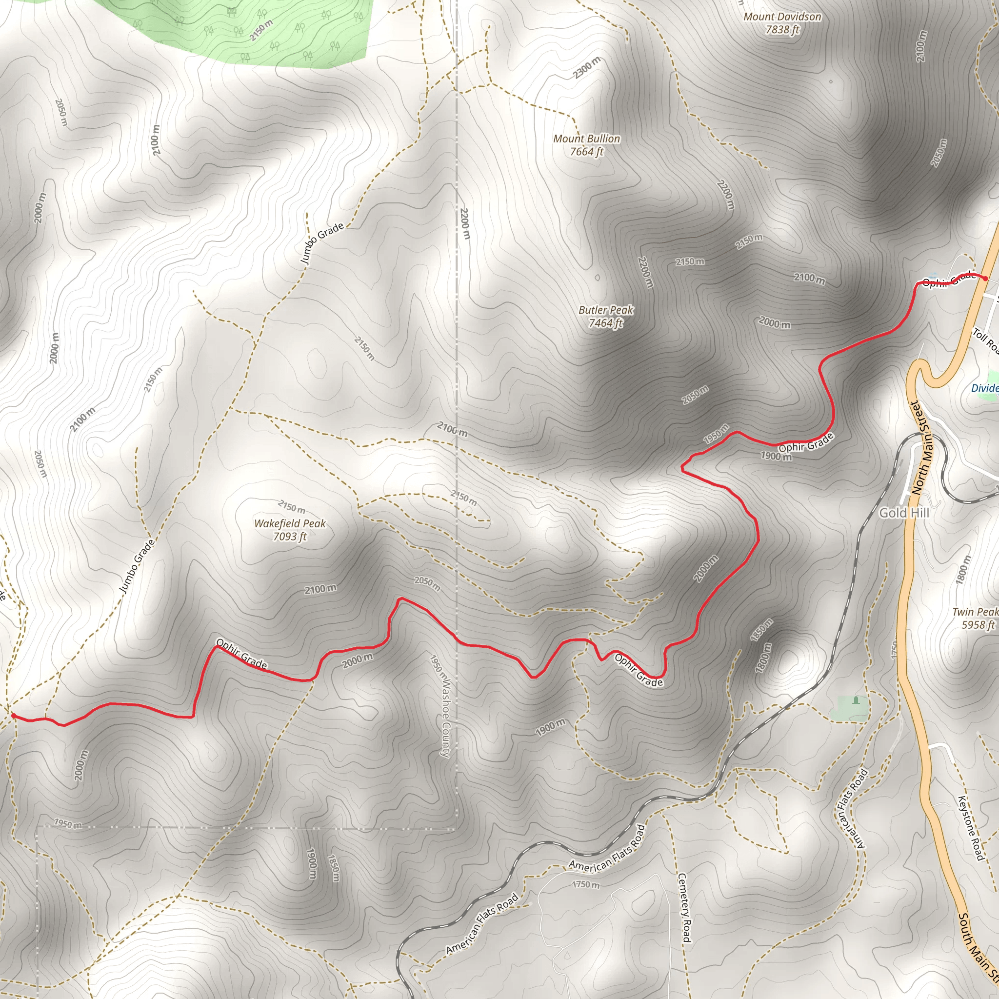 Ophir Grade via ADT mobile static map