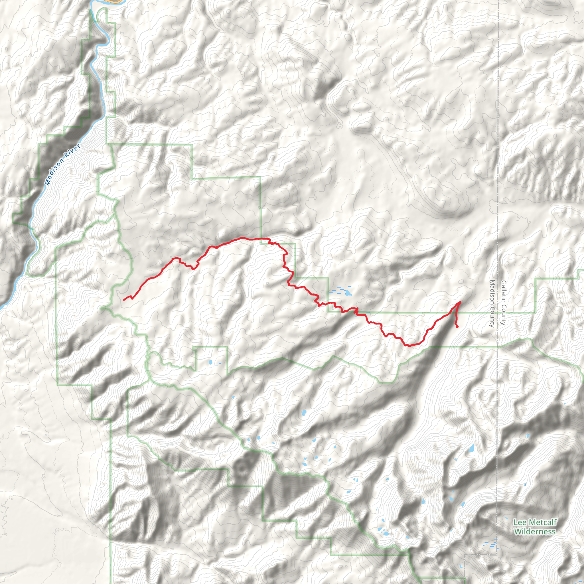 Cherry Creek Trail mobile static map