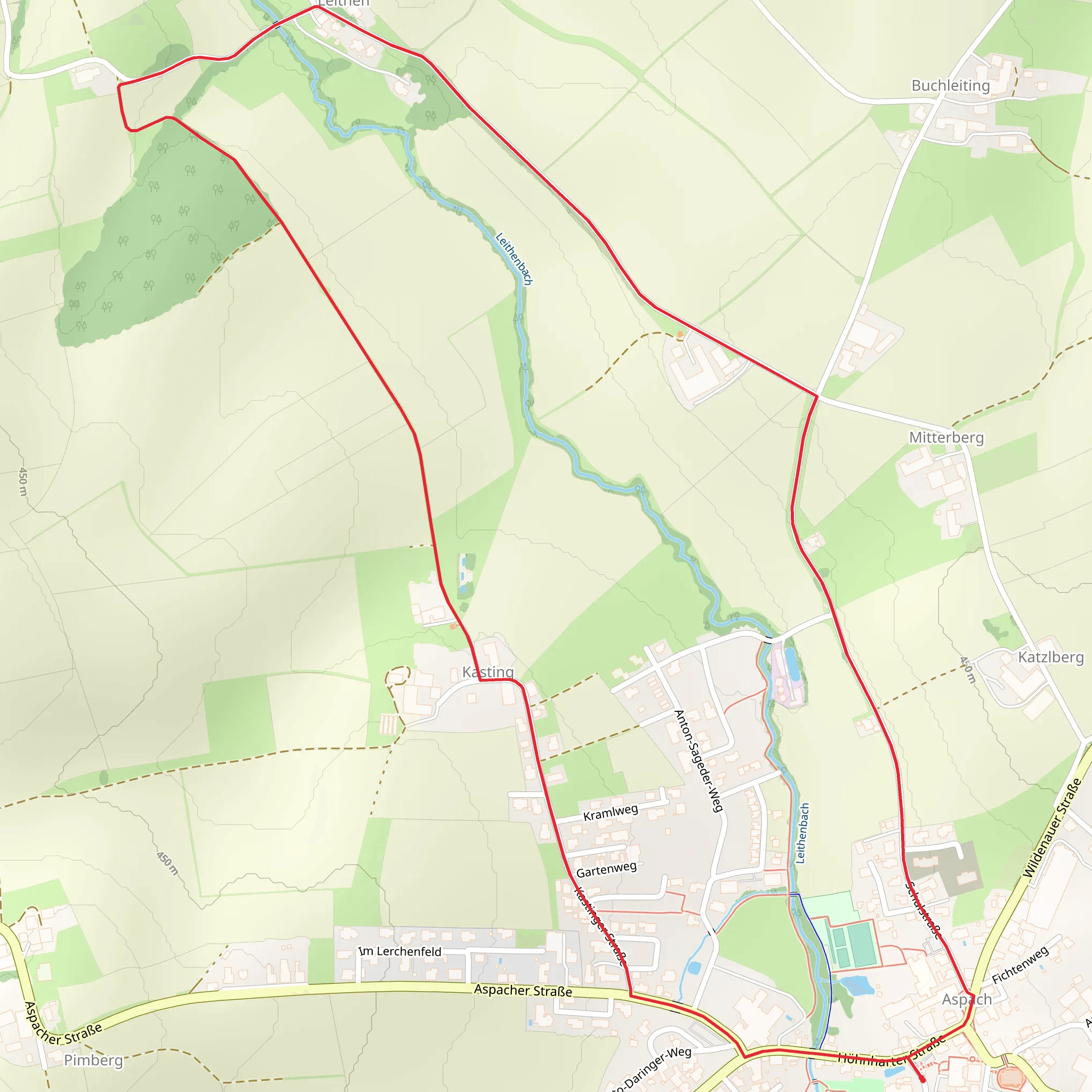Kastingerhoelzl-Weg mobile static map