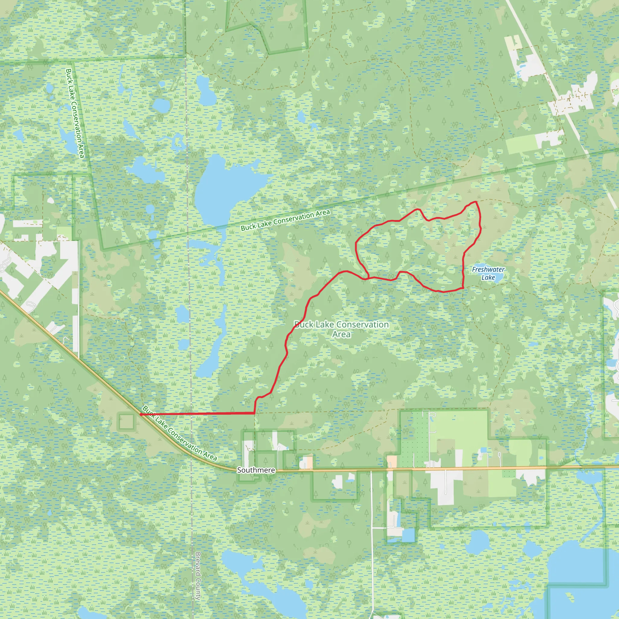 Freshwater Lake mobile static map