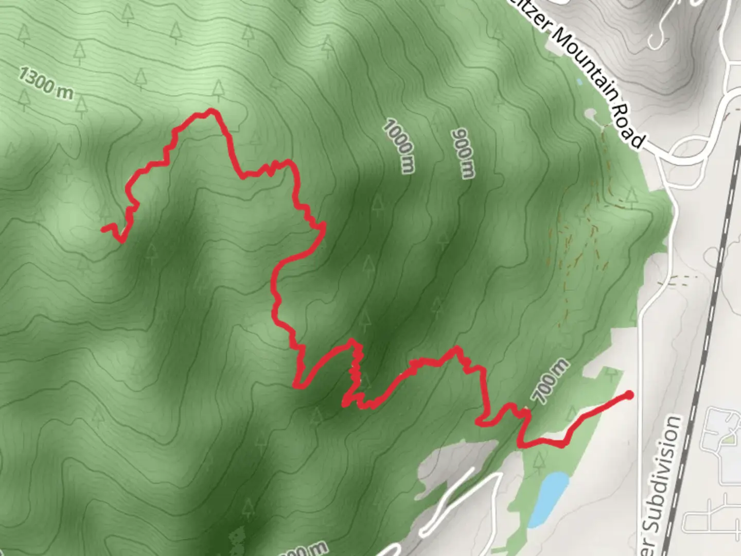 An image depicting the trail Mickinnick Trail and its surrounding area.