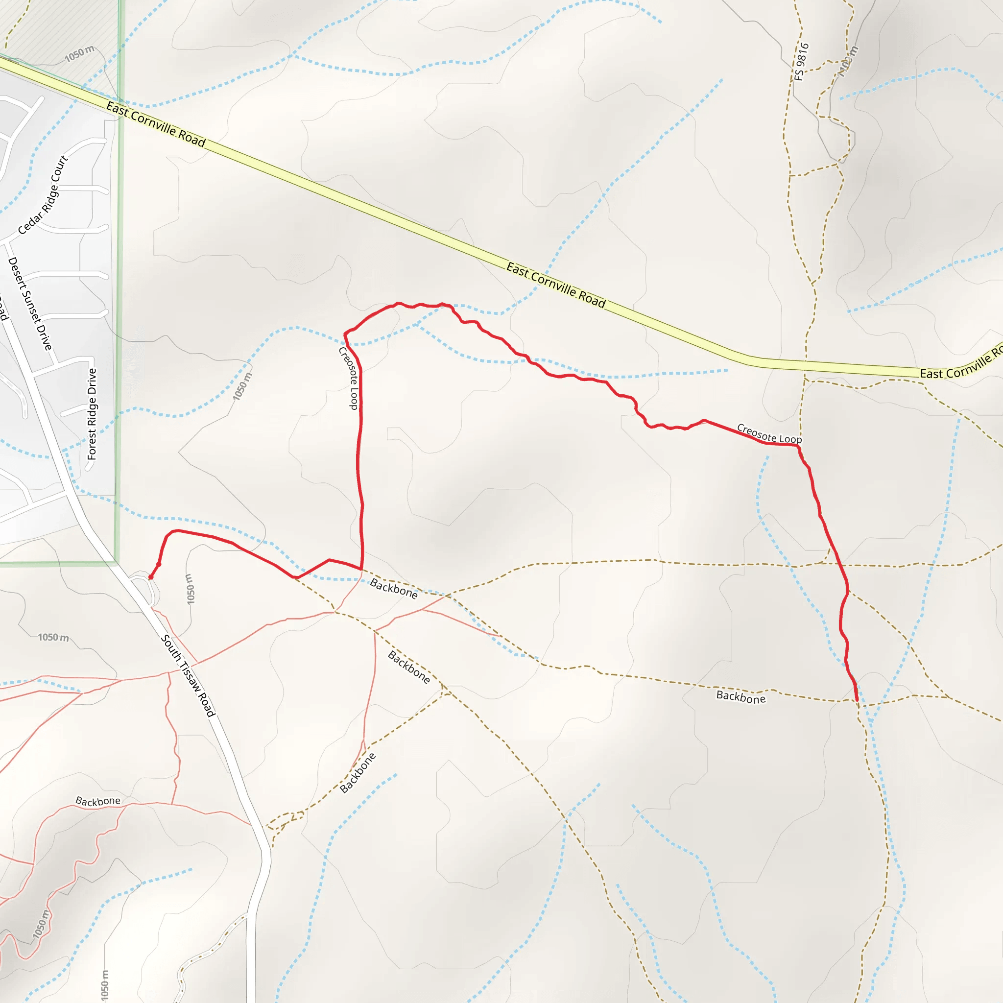 Creosote Trail mobile static map