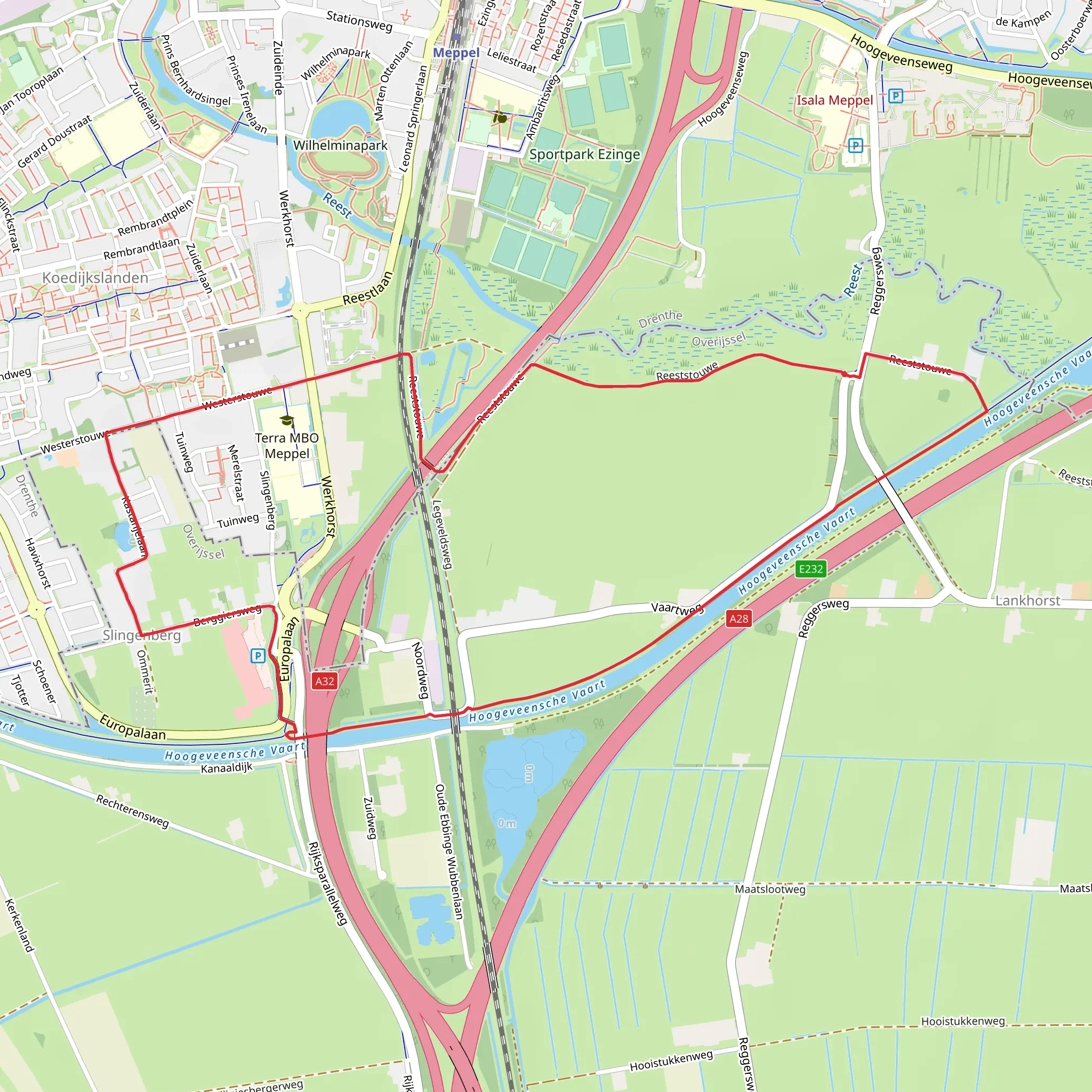 Reeststouwe and Vaart Weg mobile static map