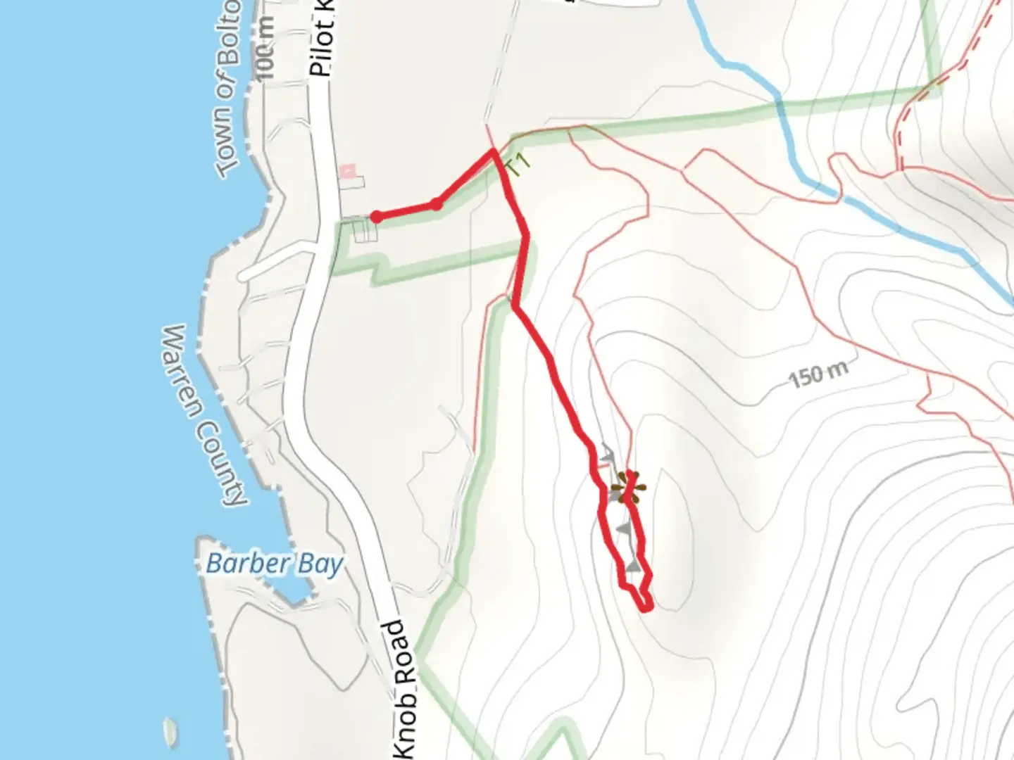 An image depicting the trail Stewart's Ledge Loop Trail and its surrounding area.