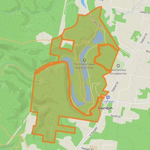 Thirlmere Lakes National Park mobile static map