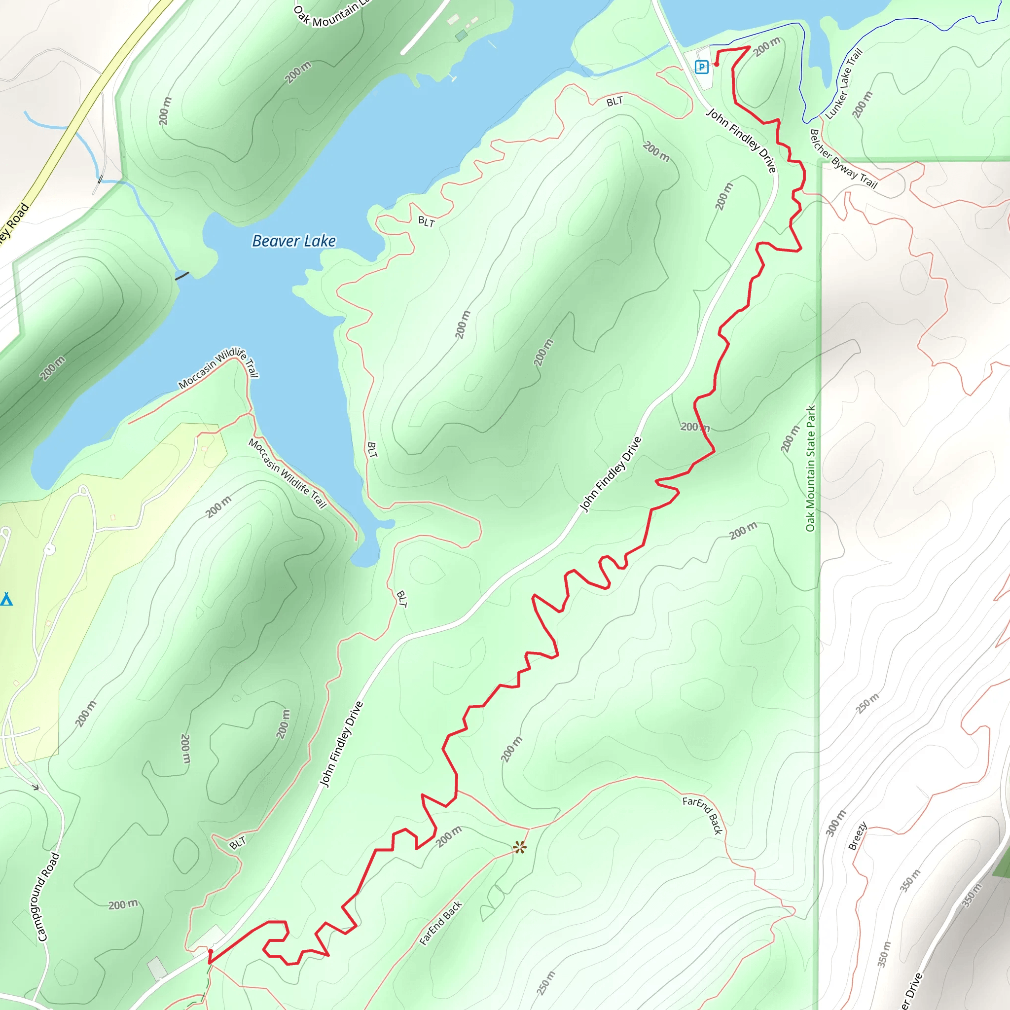 North Lakes Connector Trail mobile static map
