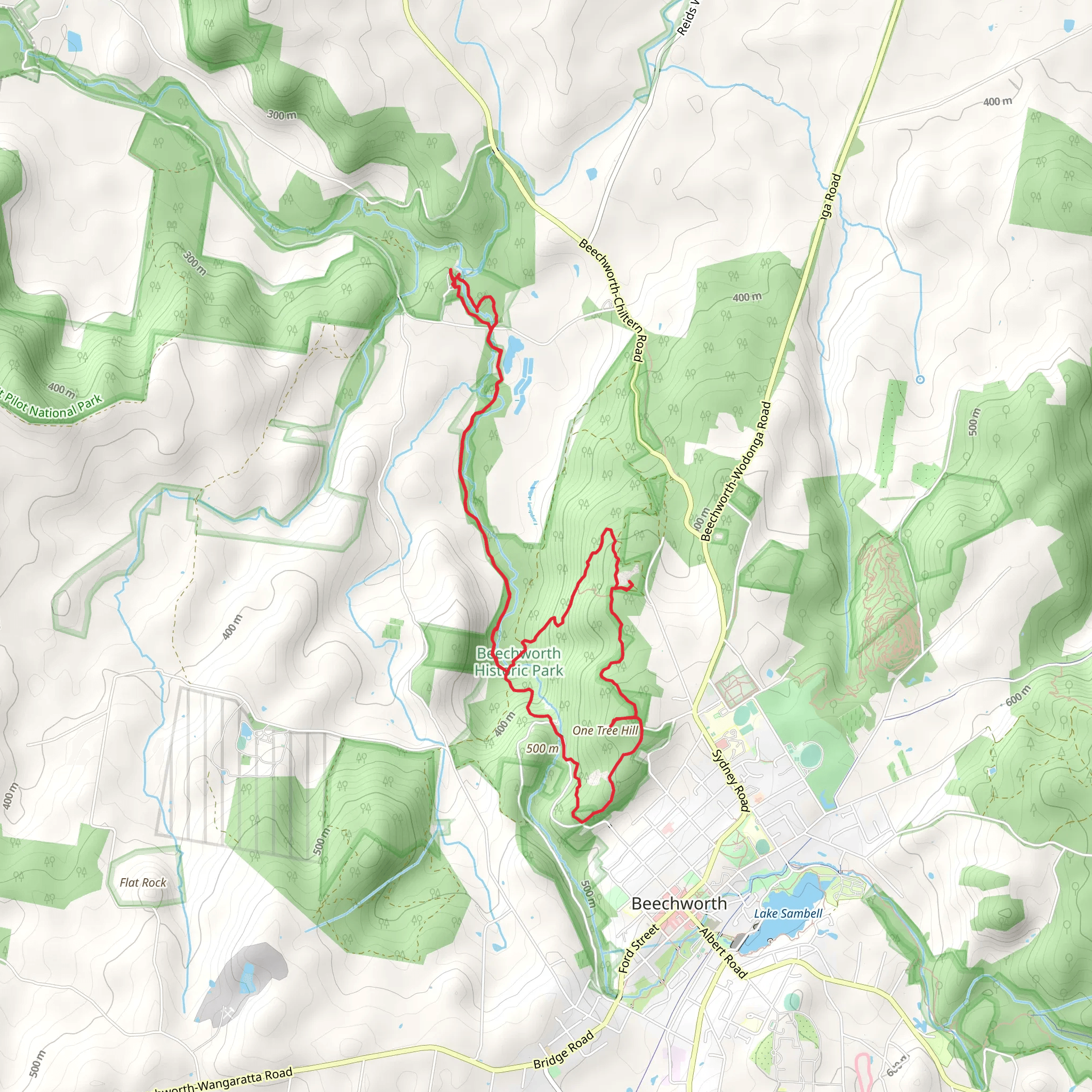 Cascades and Woolshed Falls Trail mobile static map