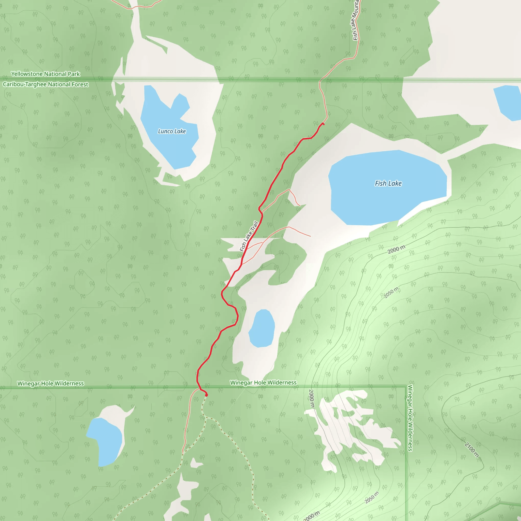 Fish Lake Trail mobile static map