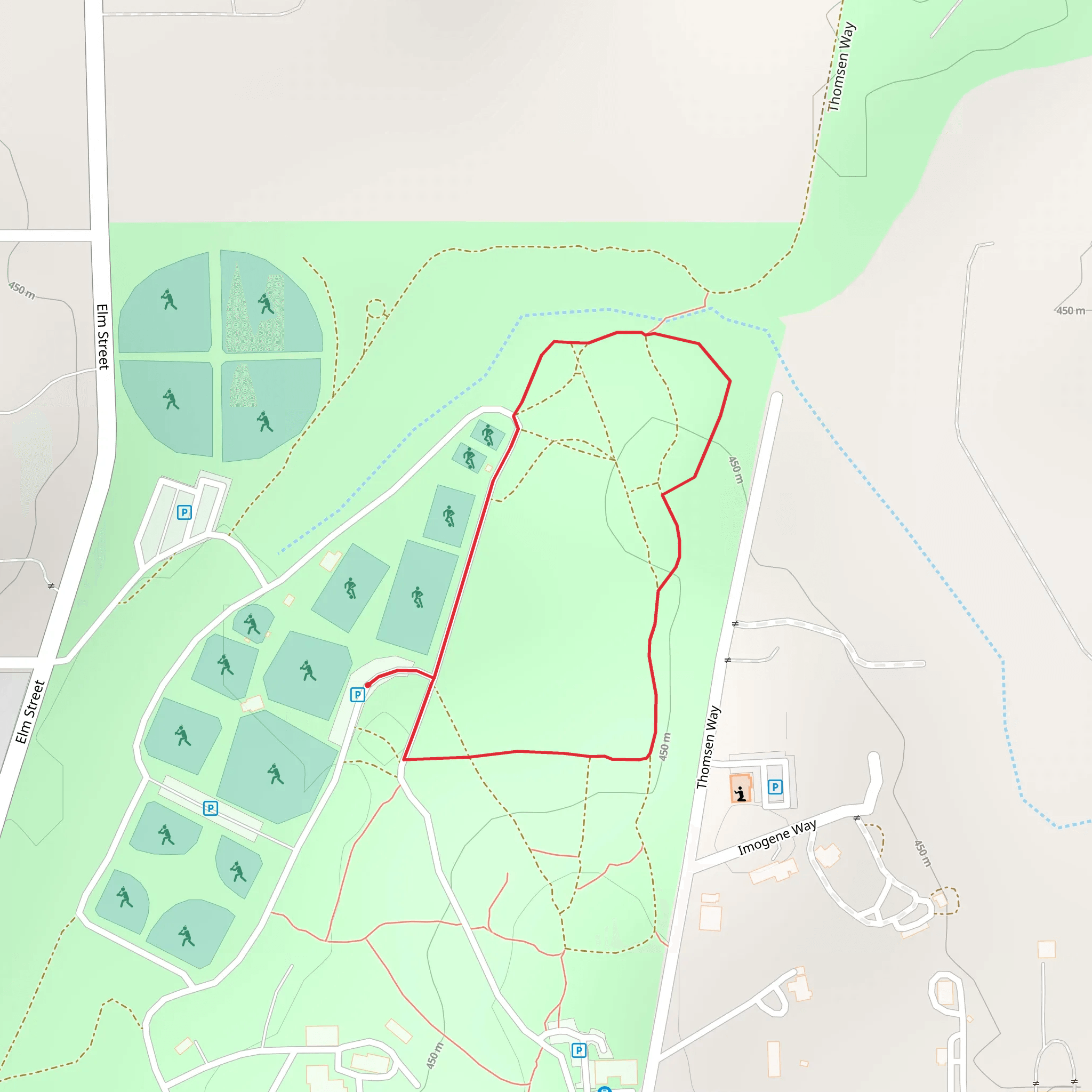 Ramona Community Park Loop mobile static map