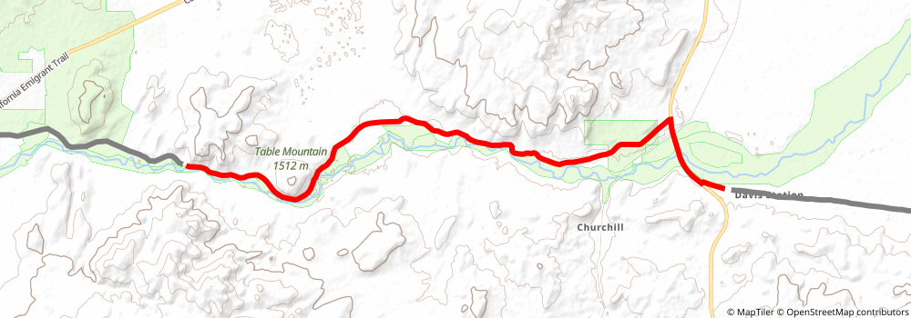 American Discovery Trail South Route stage 366 Map