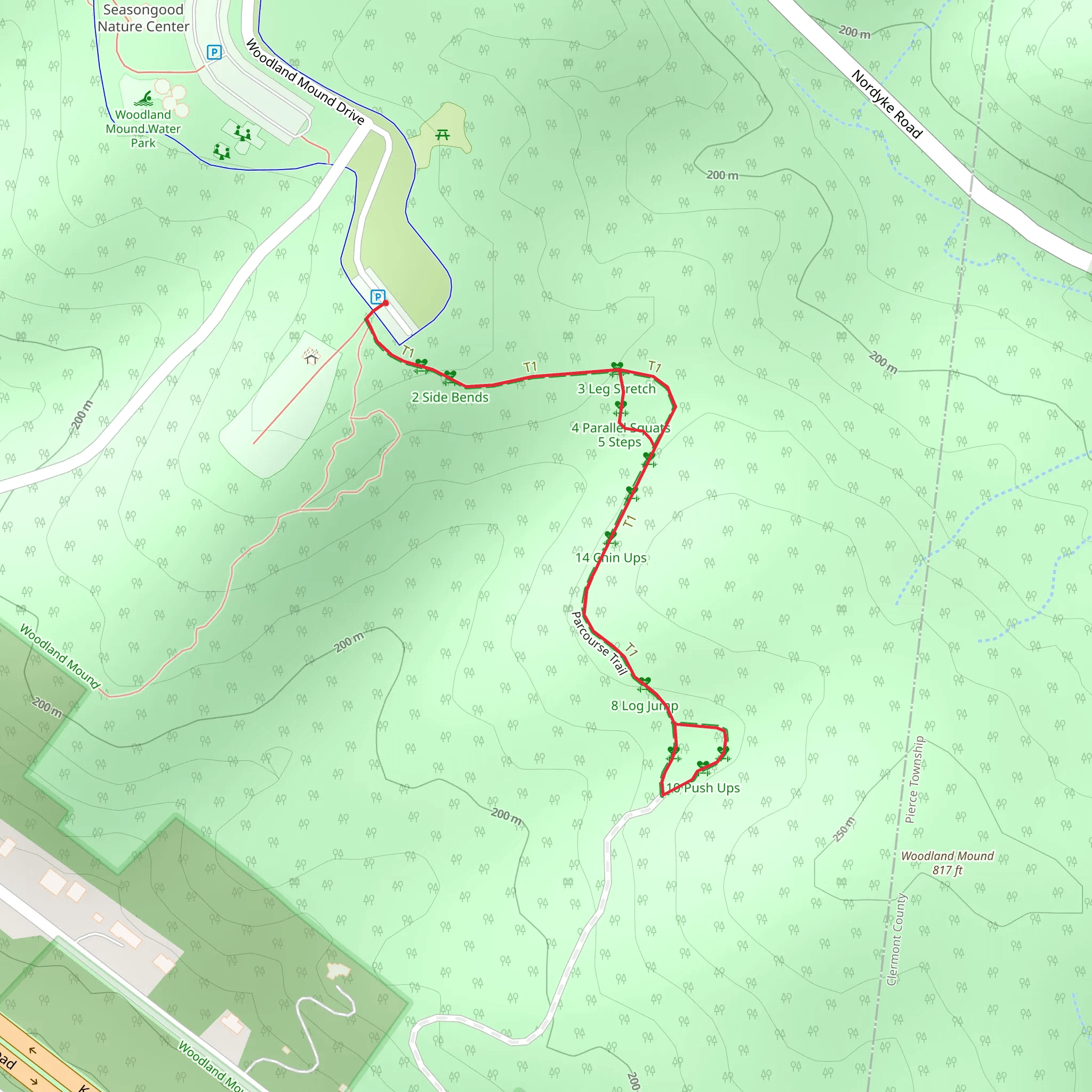 Parcours Trail mobile static map