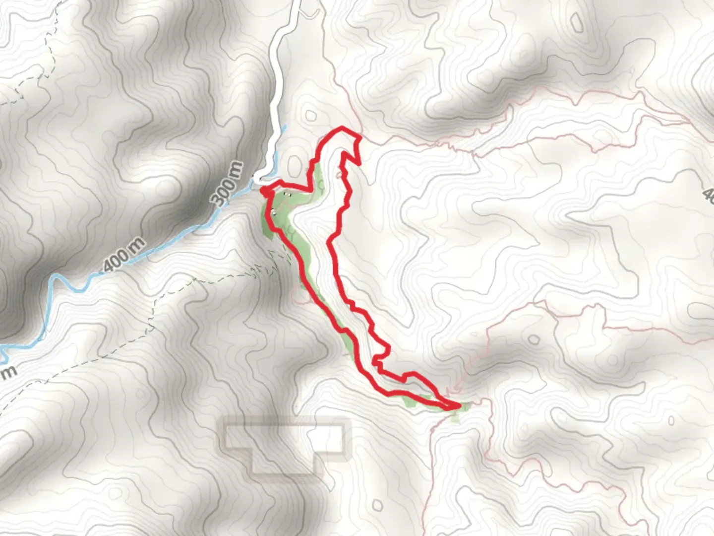 An image depicting the trail Palm Canyon Trail, Victor Trail and Fern Canyon Trail Loop and its surrounding area.