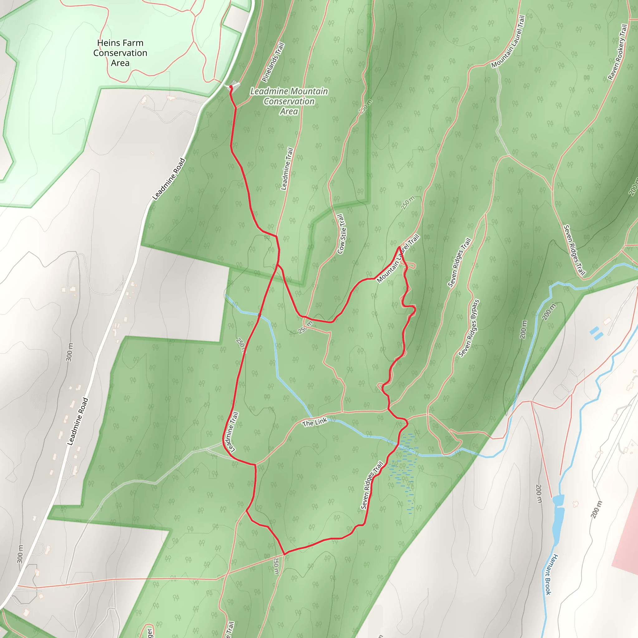 Leadmine Mountain Wildlife Conservation Loop mobile static map