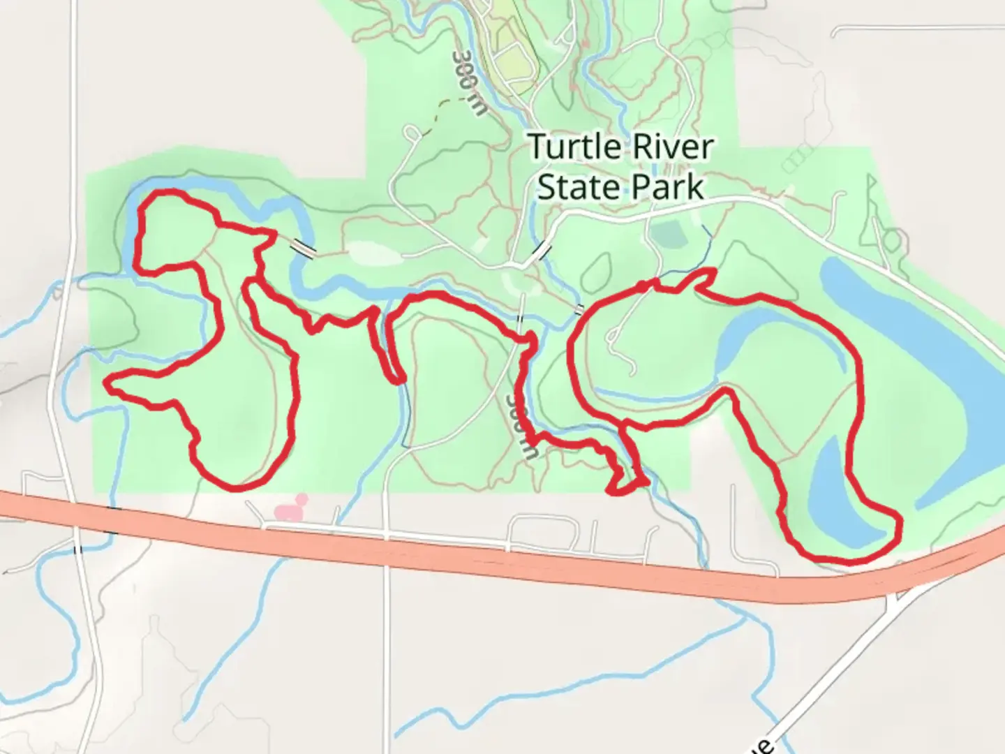 An image depicting the trail Eco and Interpretive Loop Trail and its surrounding area.