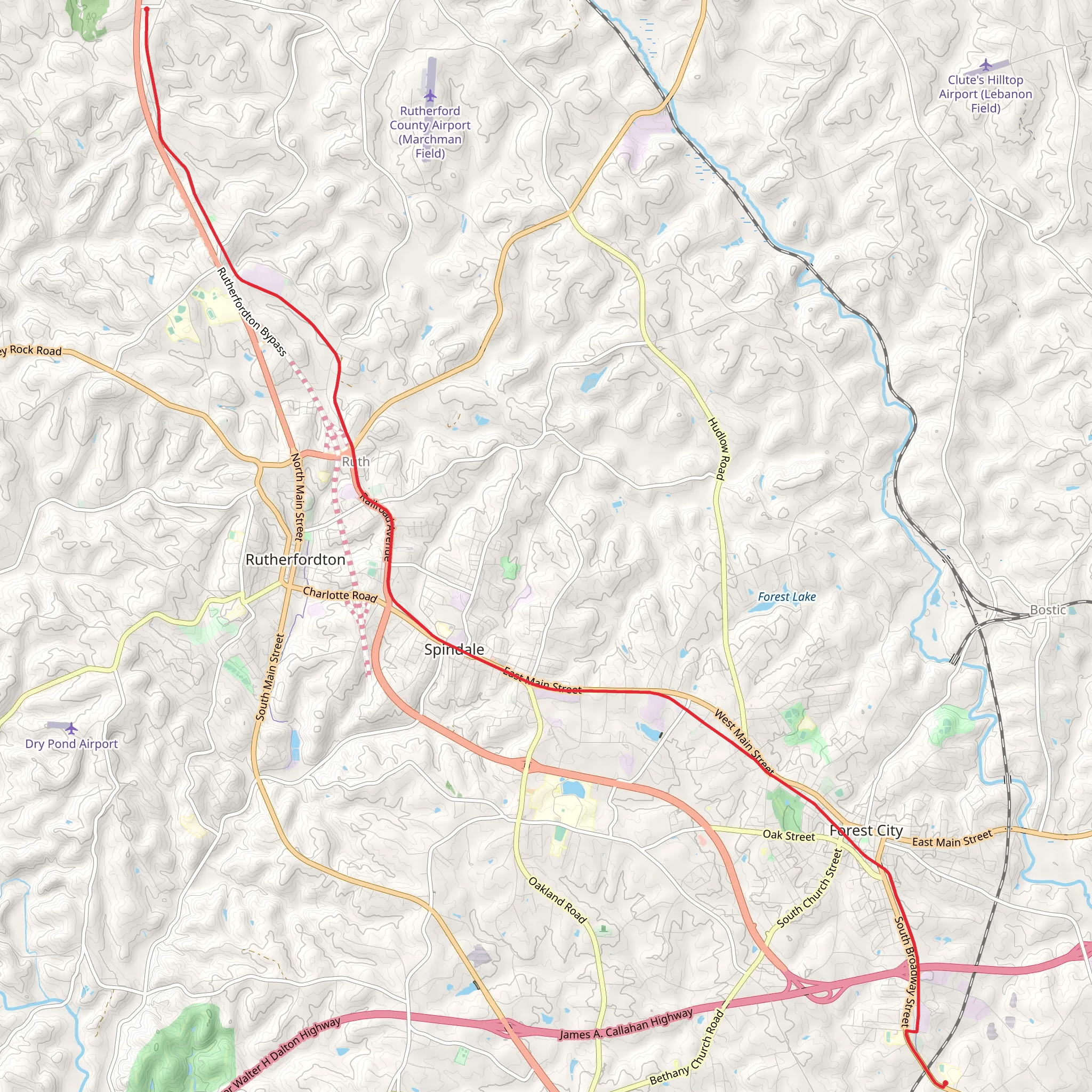 Thermal Belt Rail Trail mobile static map