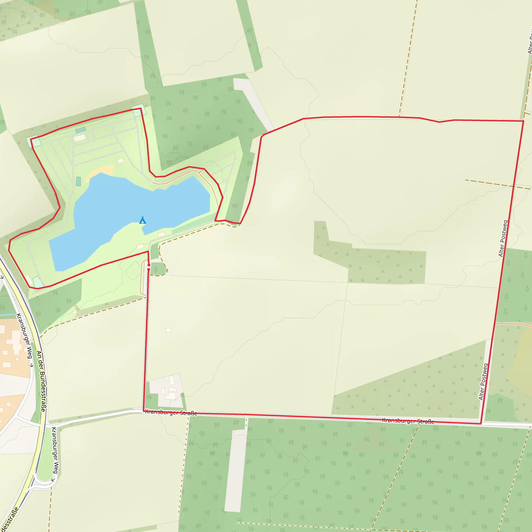Campingplatz Kransburger See Loop mobile static map