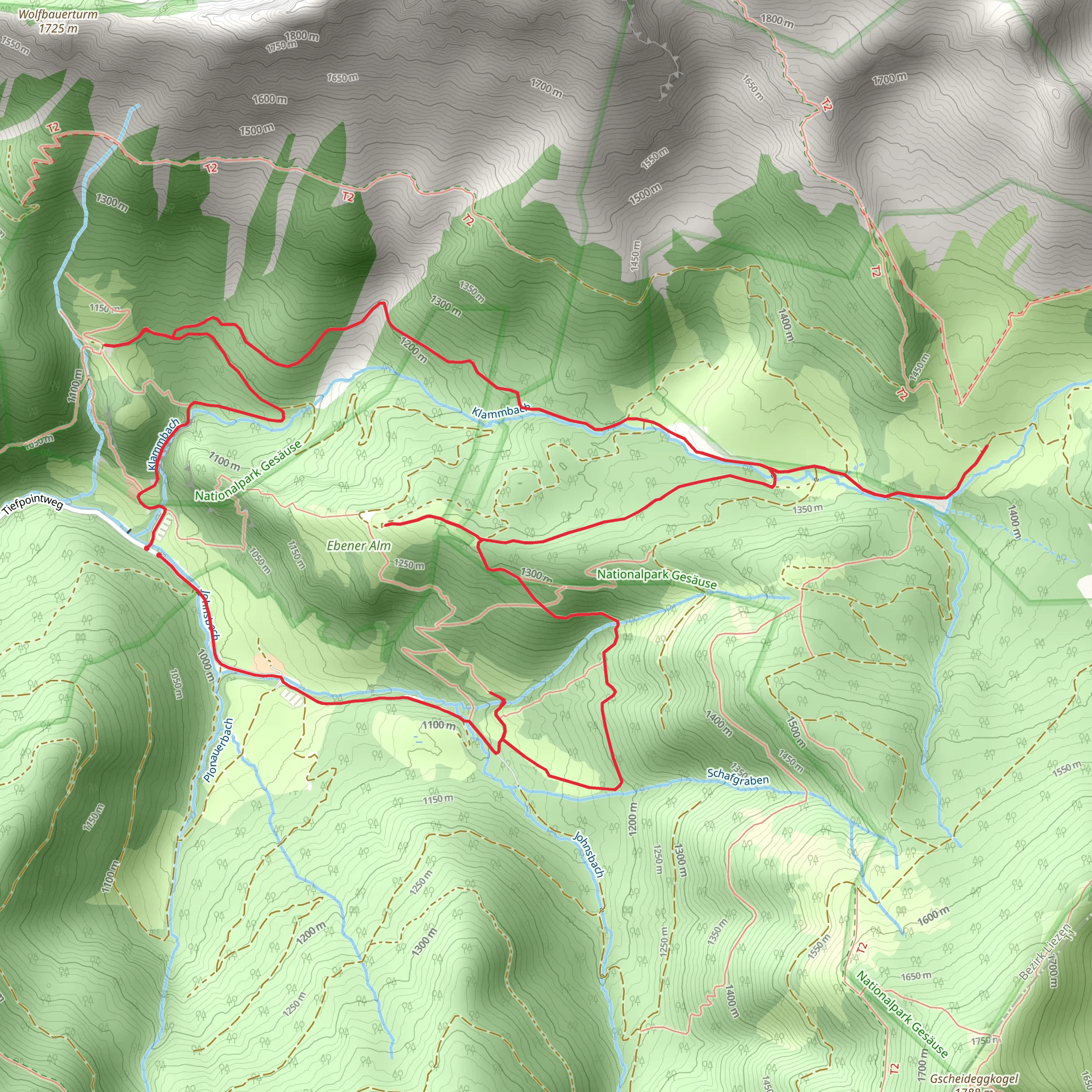 Johnsbacher Almenrunde mobile static map
