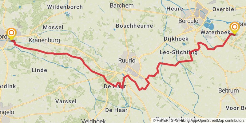 Trekvogelpad stage 17 Map