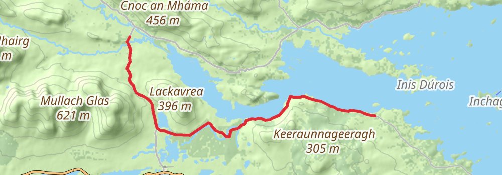 Connemara and the West of Ireland 10-Day Moderate Tour (Hillwalk Tours) stage 3 Map