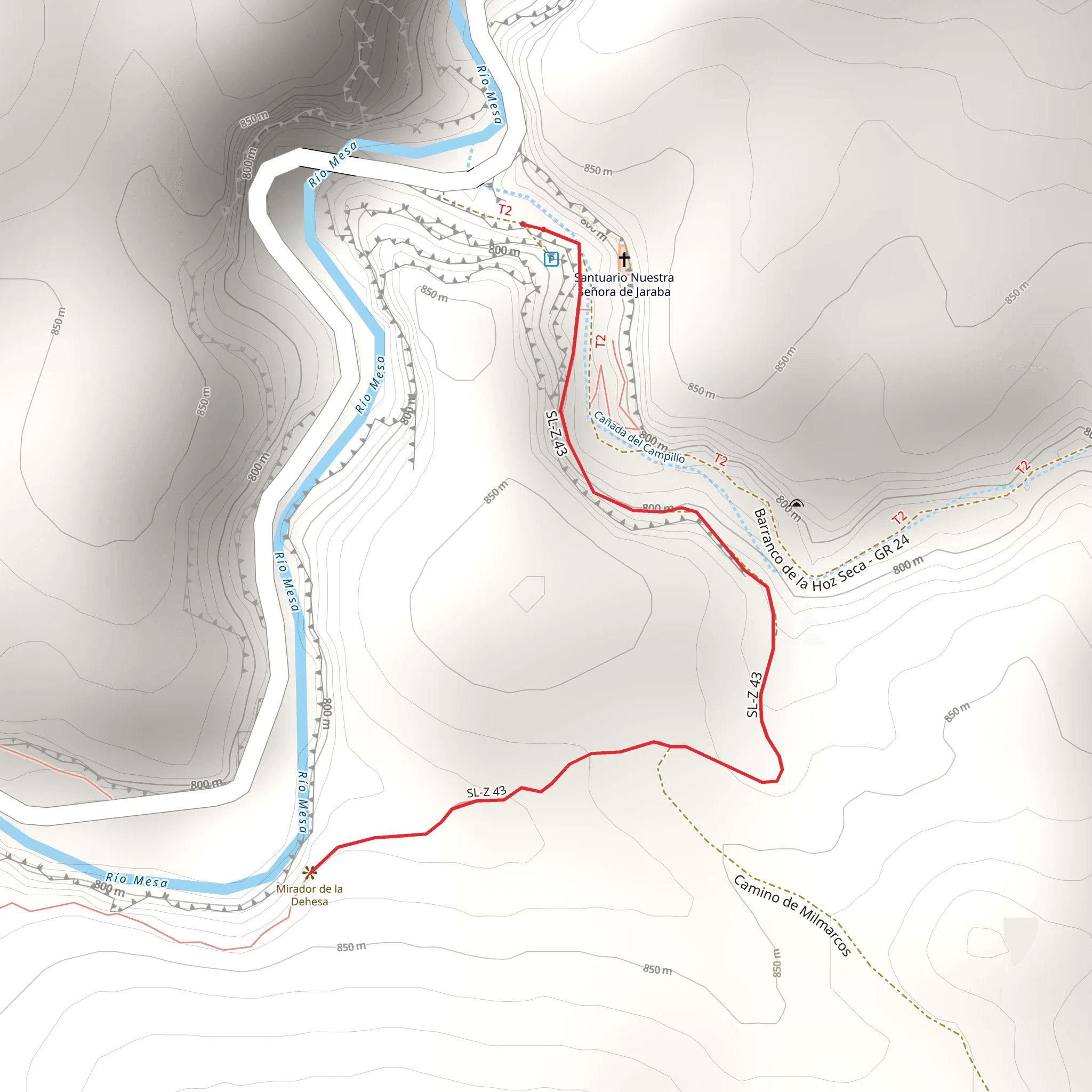 Gorges of the Mesa River SL Z 43 mobile static map