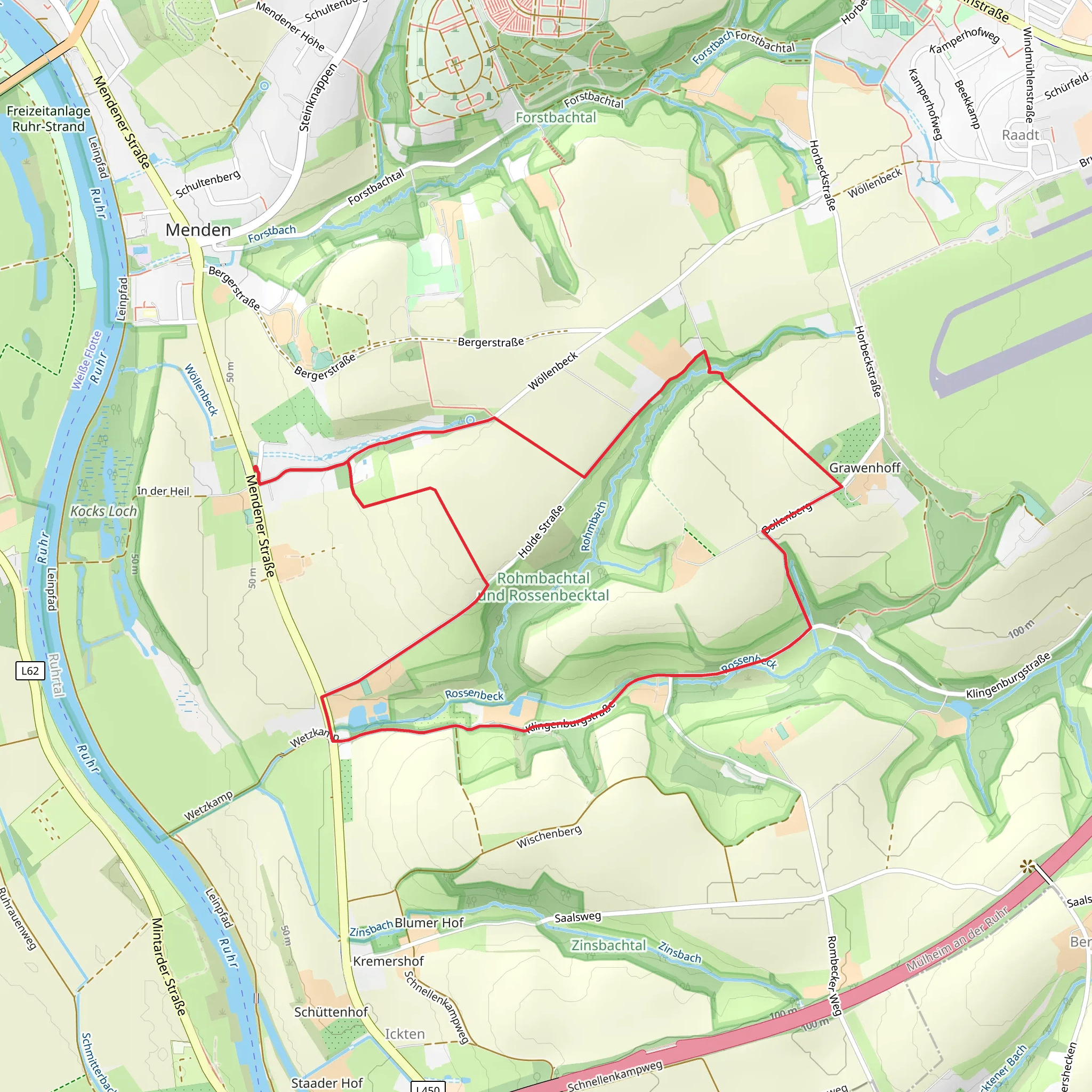 Holde Strasse and T Rumbachtal - Menden mobile static map