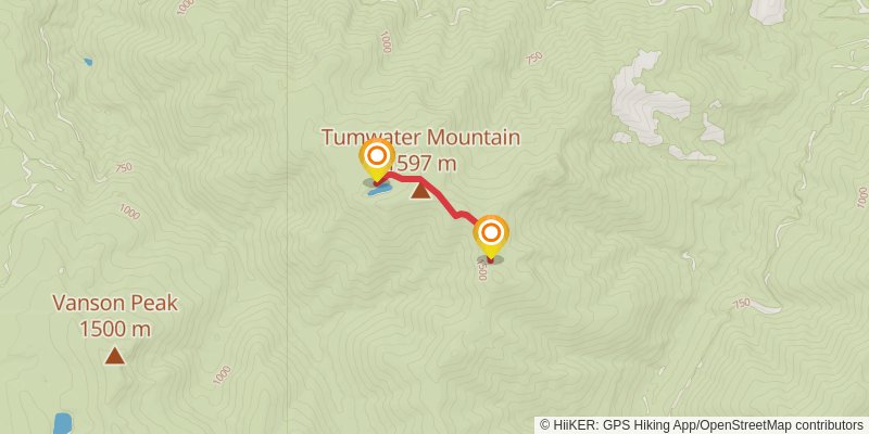 Tumwater Trail stage 3 Map