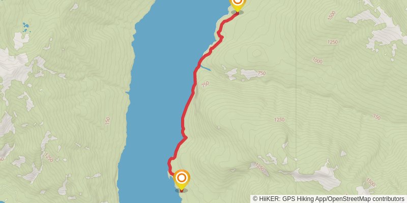 East Bank and Desolation Trail stage 2 Map
