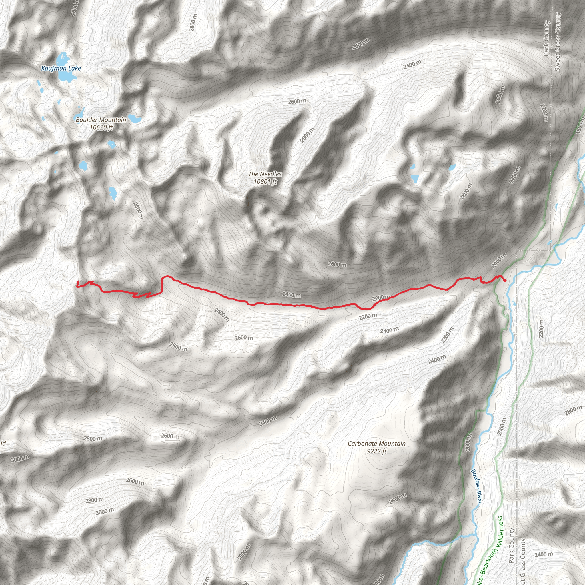 Fourmile Trail mobile static map