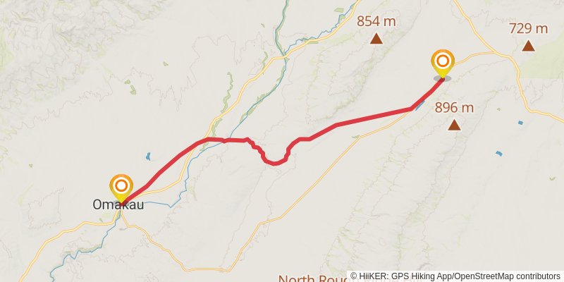 Otago Central Rail Trail stage 3 Map