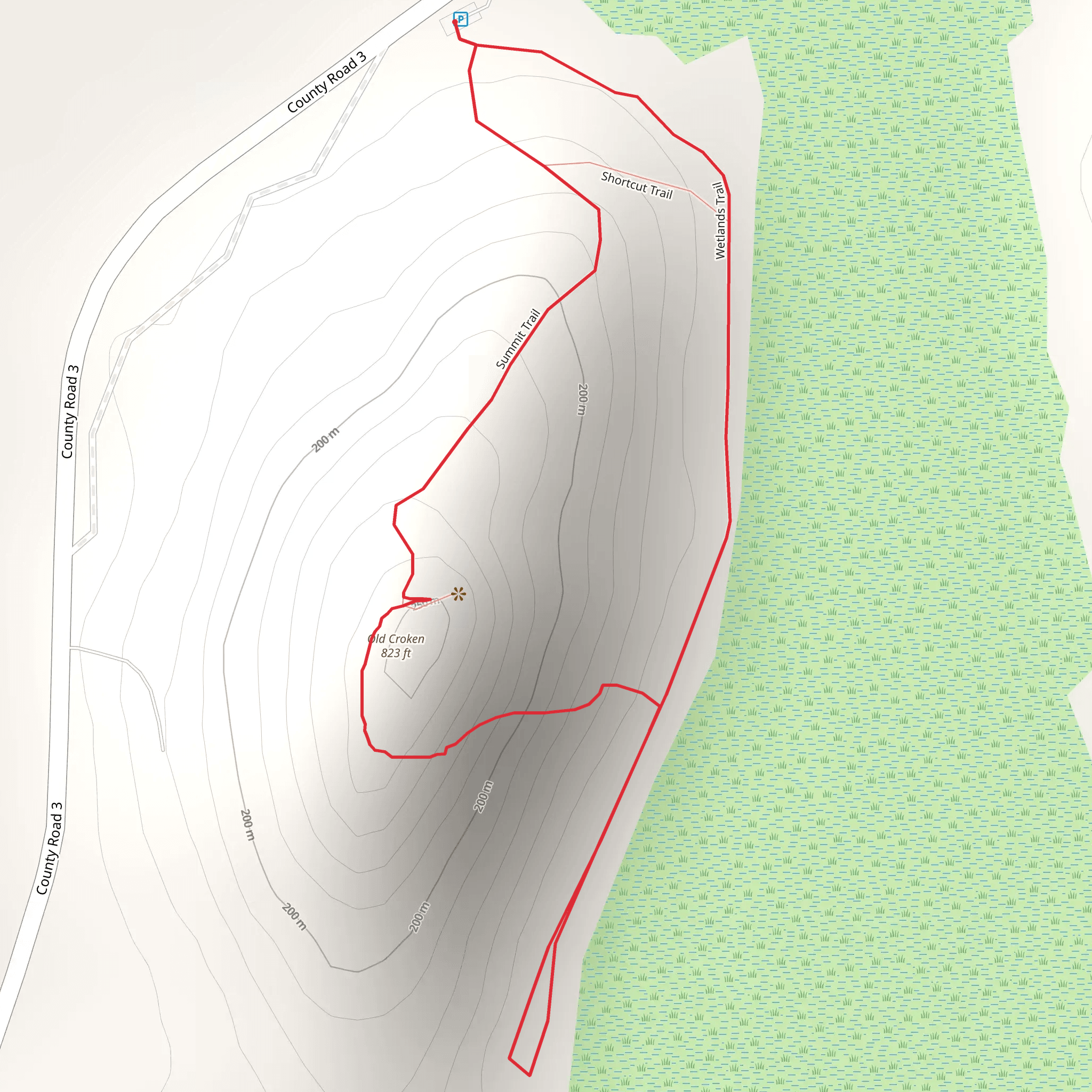 Old Croken Hill Loop mobile static map