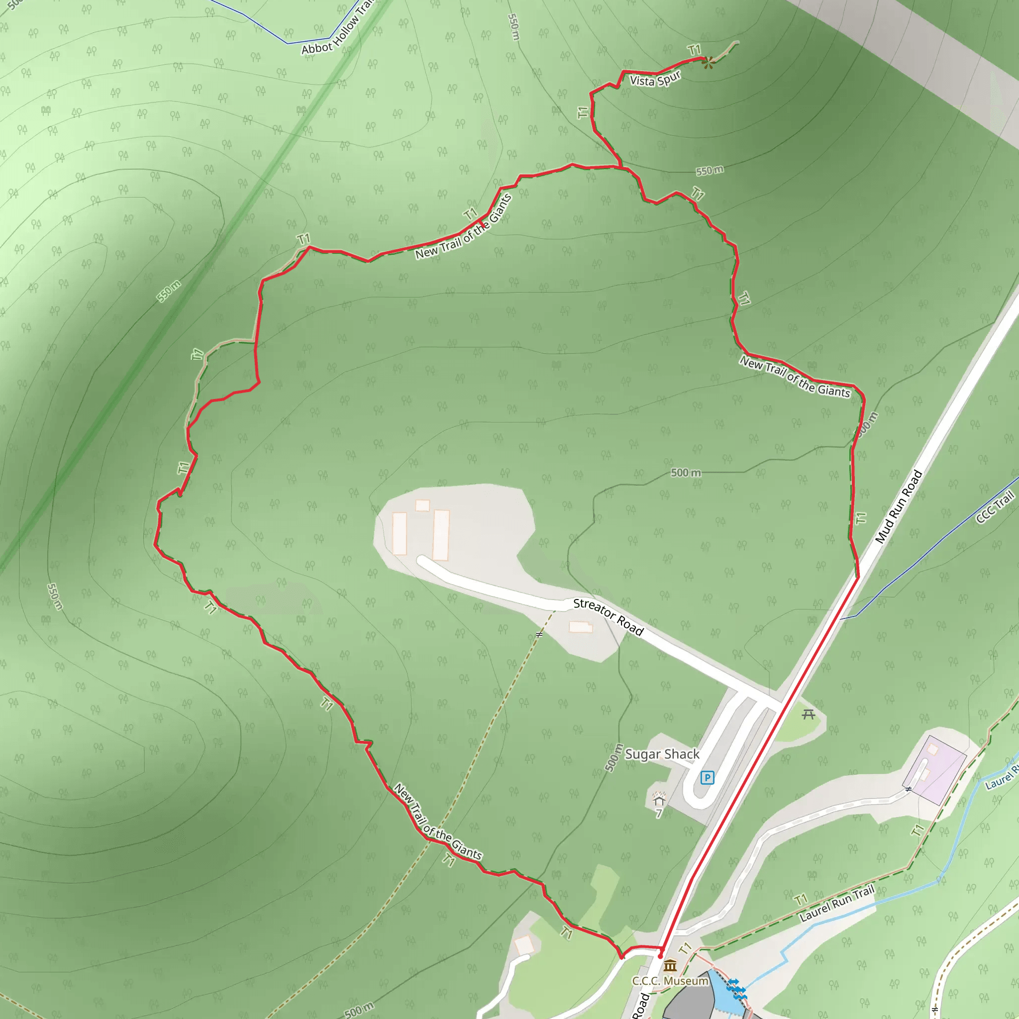 Parker Dam State Loop mobile static map