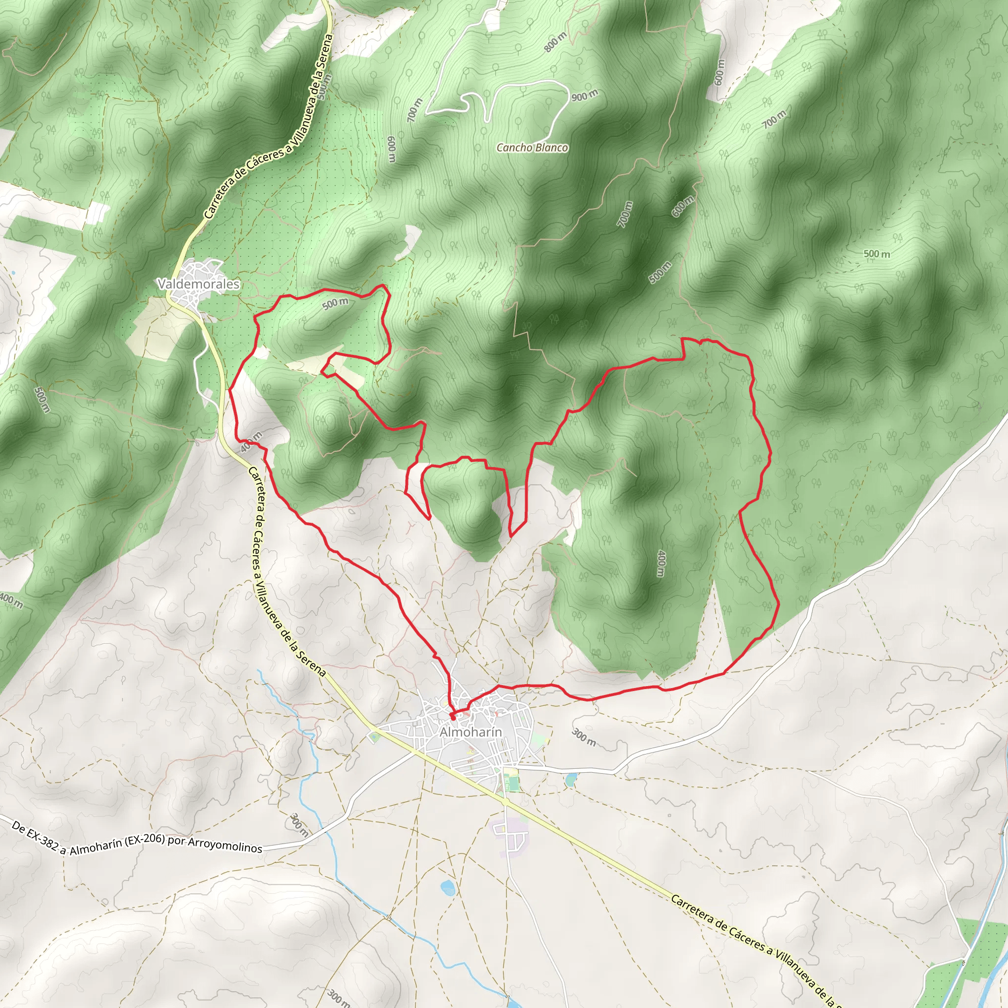 Sierra de San Cristobal Route PR CC 233 mobile static map