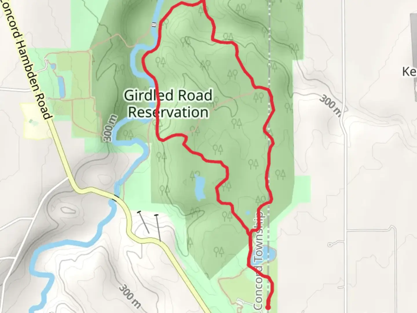 An image depicting the trail Oak Leaf Loop Trail and its surrounding area.