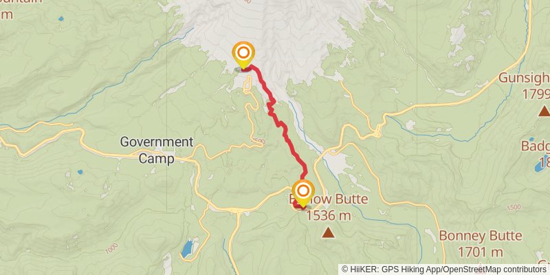 Ultra Pedestrian North Loop stage 153 Map