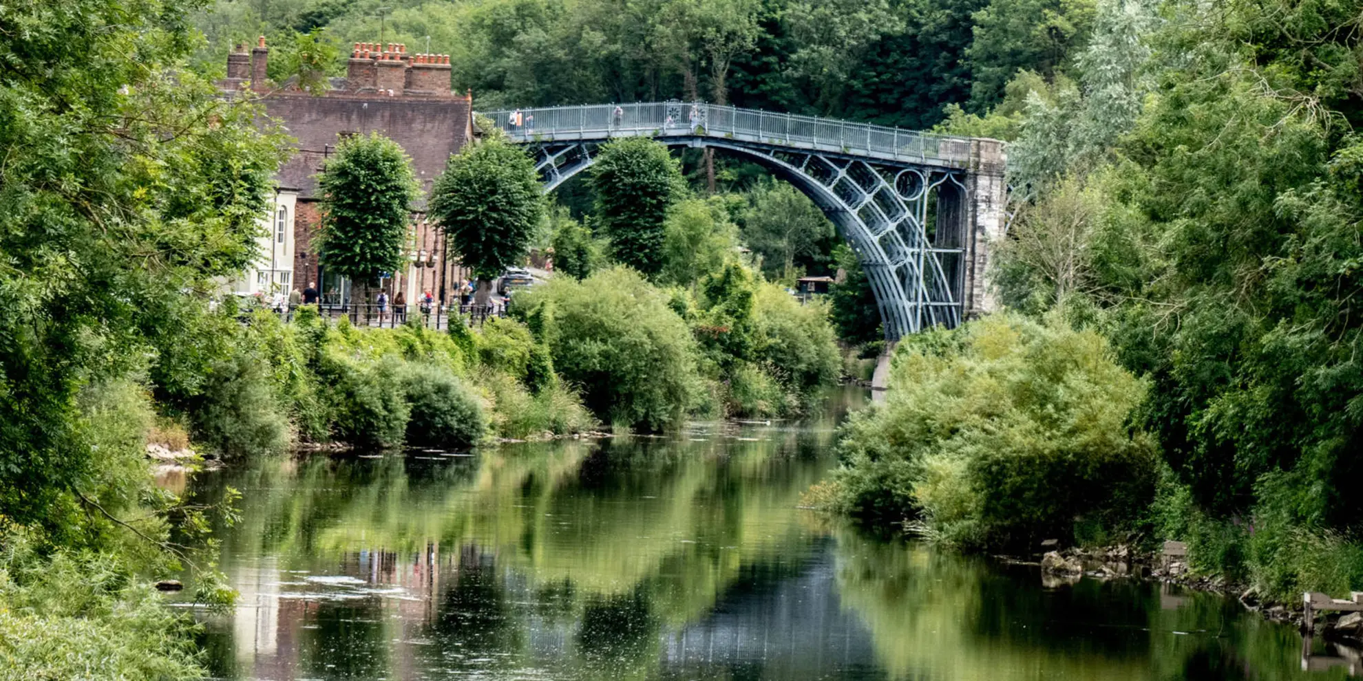 An image depicting the trail Ironbridge Way and its surrounding area.
