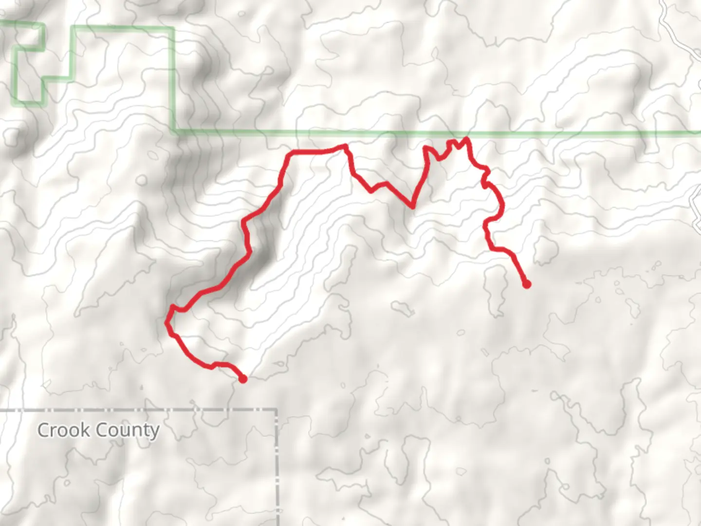 An image depicting the trail Keeton Trail and its surrounding area.