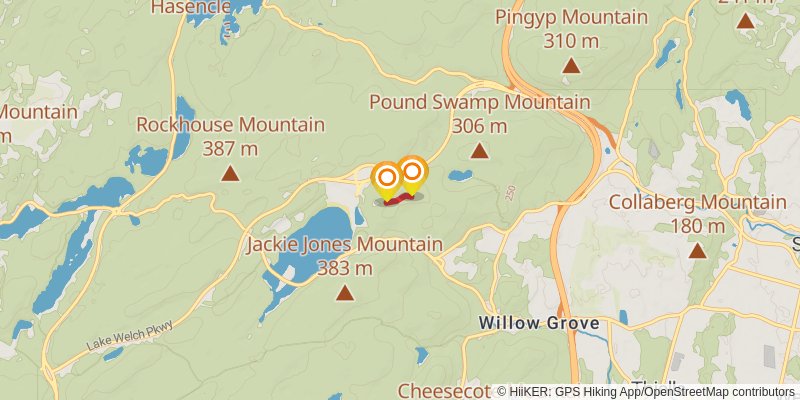 Suffern Bear Mountain Trail spur 1 Map