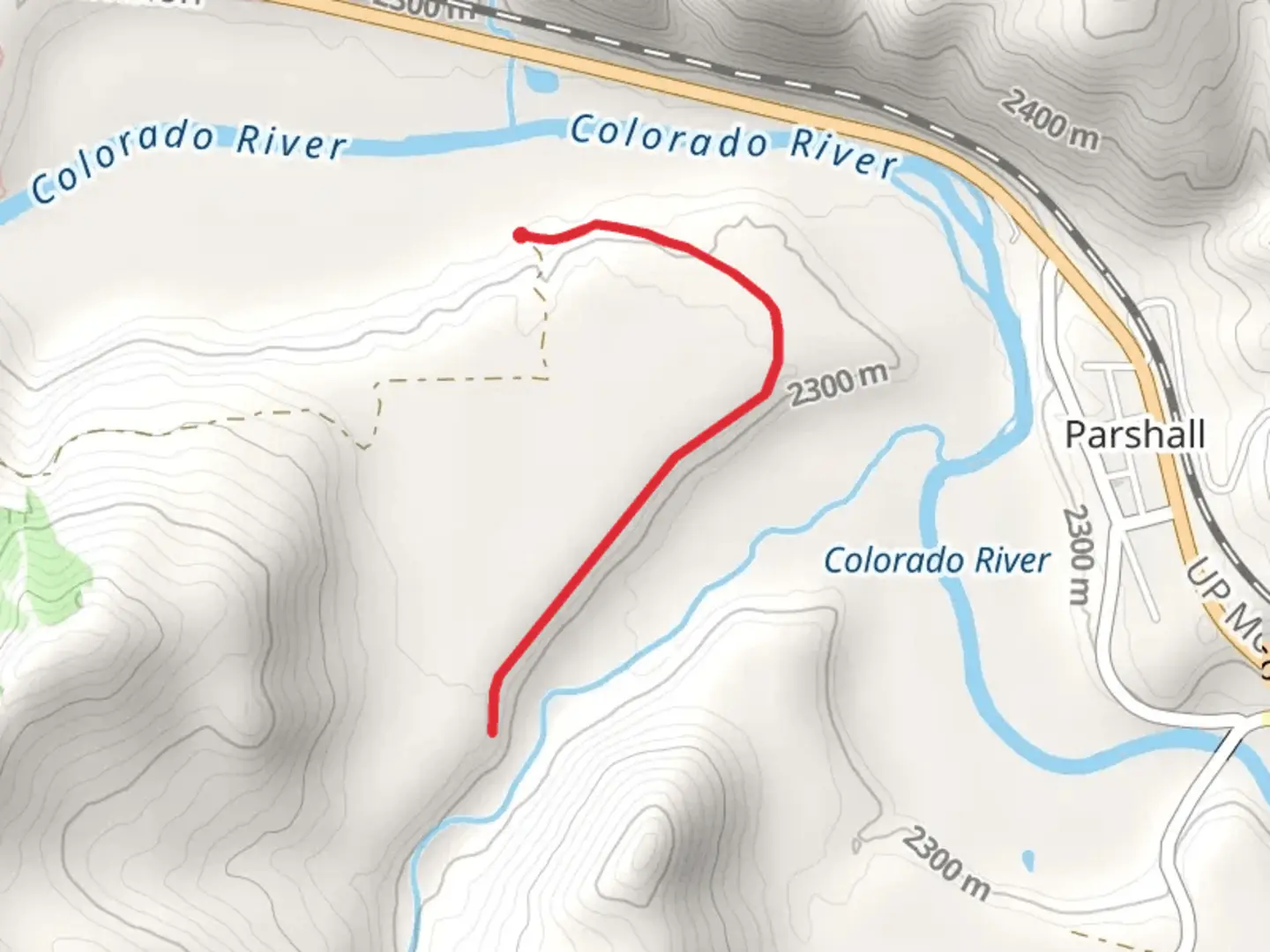 An image depicting the trail Williams Fork Creek and its surrounding area.